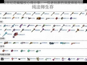 泰拉瑞亚世纪花蝙蝠杖心得分享：一位老玩家的深度体验与战斗策略探讨