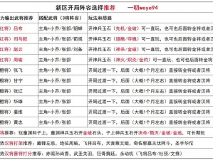 新手攻略揭秘：乱轰三国志前排武将选择策略与技巧解析