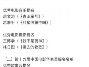 华表奖提名名单揭晓2023年度杰出影视人才争夺荣耀华表提名榜单震撼发布