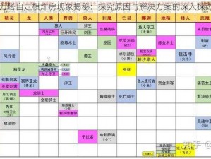 刀塔自走棋炸房现象揭秘：探究原因与解决方案的深入探讨