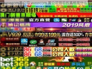 wwwcom黄公司;wwwcom 黄公司背后的真相是什么？