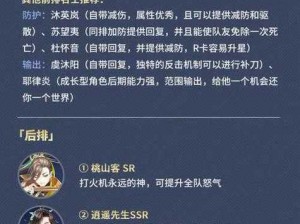 花亦山心之月SSR名士选择攻略：如何挑选最佳名士？推荐指南来助你