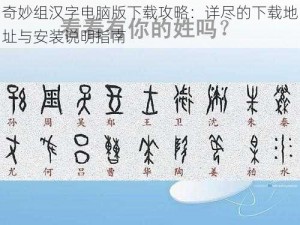 奇妙组汉字电脑版下载攻略：详尽的下载地址与安装说明指南