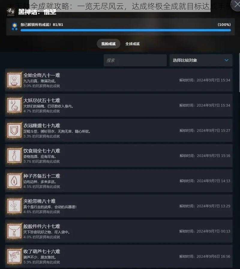 大天劫全成就攻略：一览无尽风云，达成终极全成就目标达成手册