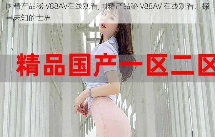 国精产品秘 V88AV在线观看,国精产品秘 V88AV 在线观看：探寻未知的世界