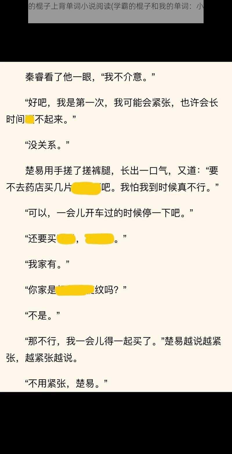 坐在学霸的棍子上背单词小说阅读(学霸的棍子和我的单词：小说阅读体验)