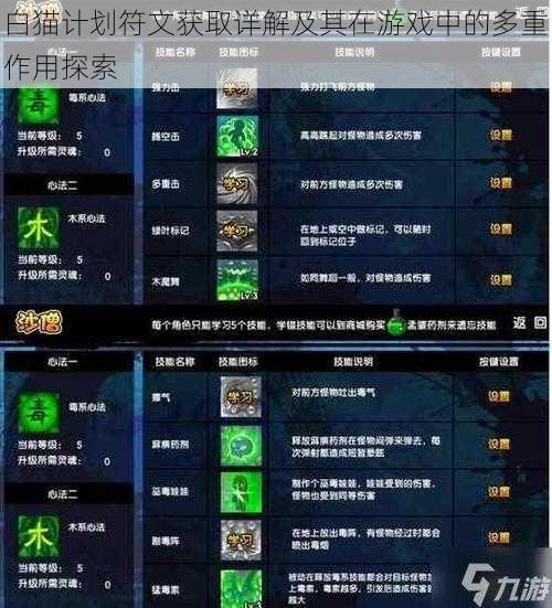 白猫计划符文获取详解及其在游戏中的多重作用探索