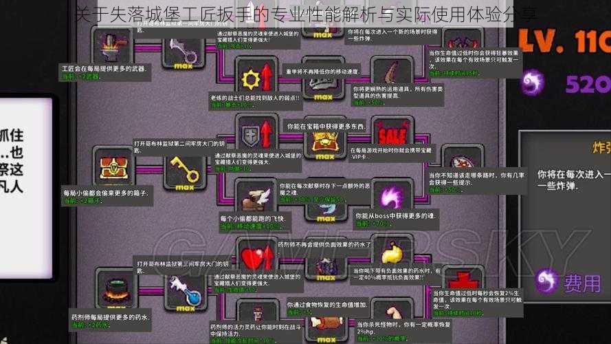 关于失落城堡工匠扳手的专业性能解析与实际使用体验分享