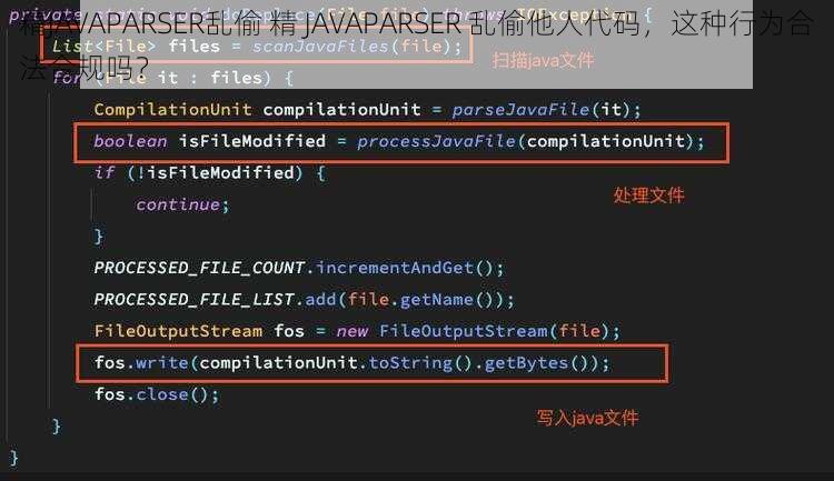 精JAVAPARSER乱偷 精 JAVAPARSER 乱偷他人代码，这种行为合法合规吗？