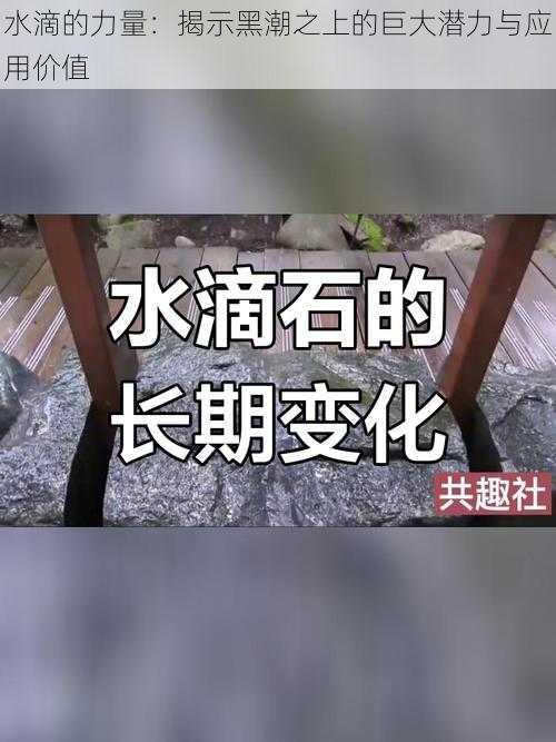 水滴的力量：揭示黑潮之上的巨大潜力与应用价值