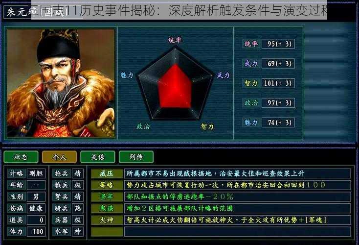 三国志11历史事件揭秘：深度解析触发条件与演变过程